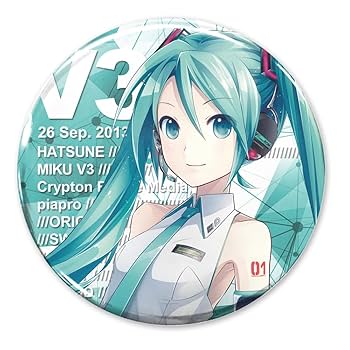 初音ミク 缶バッジセット マスク カードの3点セット Amazon.co.jp: 【公式】コスパ 初音ミク V3 初音ミク V3 缶